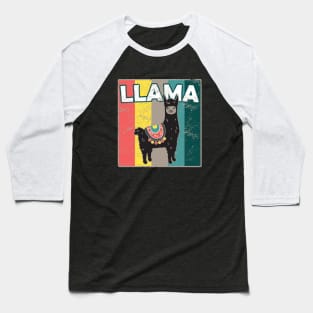 Llama Retro Baseball T-Shirt